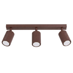 Plafonnier KARBON 3L Marron Sollux | 3 Spots GU10 Design