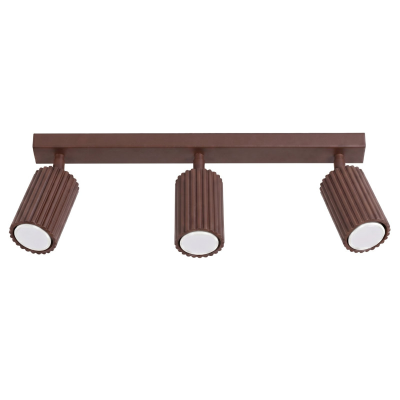 Plafonnier KARBON 3L Marron Sollux | 3 Spots GU10 Design
