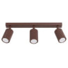 Plafonnier KARBON 3L Marron Sollux | 3 Spots GU10 Design
