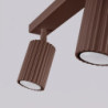 Plafonnier KARBON 3L Marron Sollux | 3 Spots GU10 Design