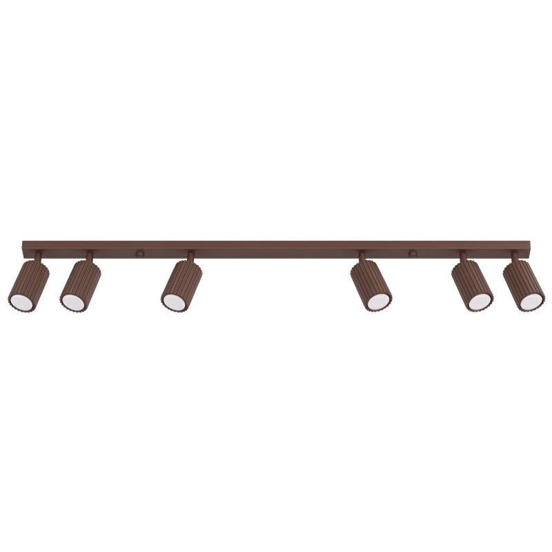 Plafonnier KARBON 6L Marron Sollux | 6 Spots GU10 Design