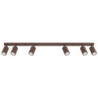 Plafonnier KARBON 6L Marron Sollux | 6 Spots GU10 Design