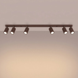 Plafonnier KARBON 6L Marron Sollux | 6 Spots GU10 Design