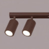 Plafonnier KARBON 6L Marron Sollux | 6 Spots GU10 Design