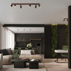 Plafonnier KARBON 6L Marron Sollux | 6 Spots GU10 Design