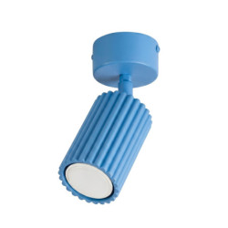 Plafonnier KARBON 1 Bleu Ciel Sollux | Spot GU10 Design