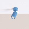 Plafonnier KARBON 1 Bleu Ciel Sollux | Spot GU10 Design