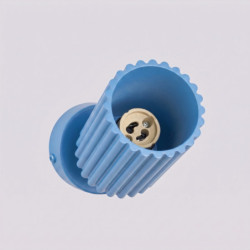 Plafonnier KARBON 1 Bleu Ciel Sollux | Spot GU10 Design