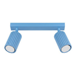 Plafonnier KARBON 2 Bleu Ciel Sollux | Spot GU10 Design