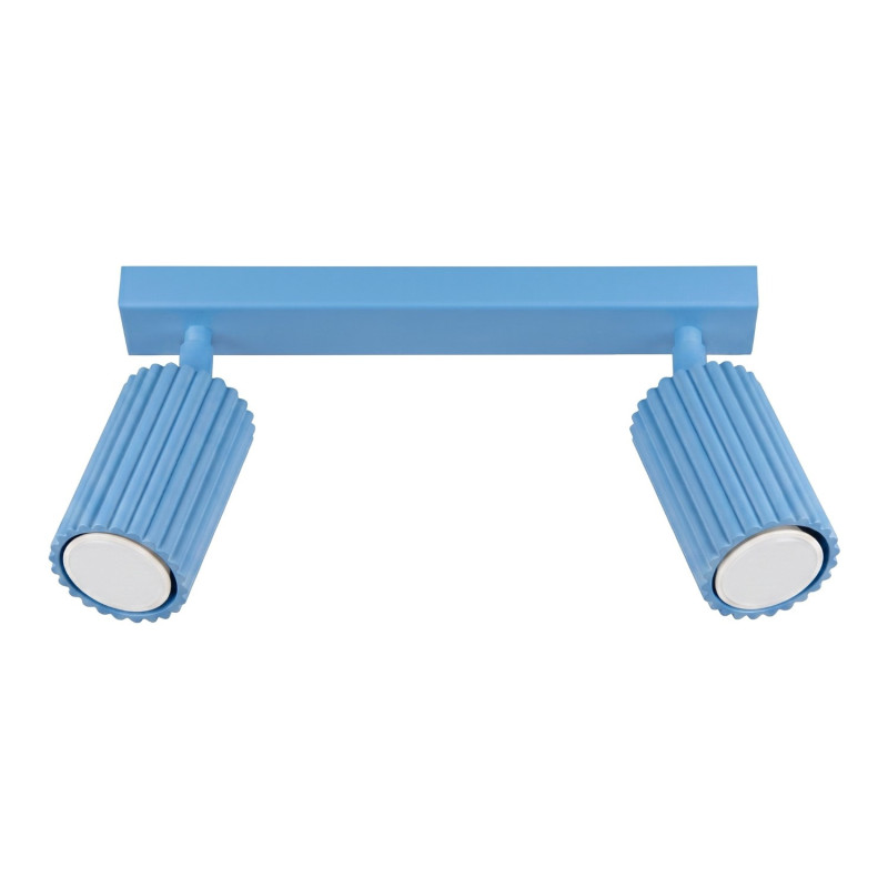 Plafonnier KARBON 2 Bleu Ciel Sollux | Spot GU10 Design