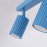 Plafonnier KARBON 2 Bleu Ciel Sollux | Spot GU10 Design