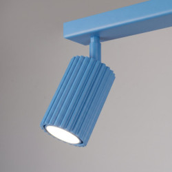 Plafonnier KARBON 2 Bleu Ciel Sollux | Spot GU10 Design