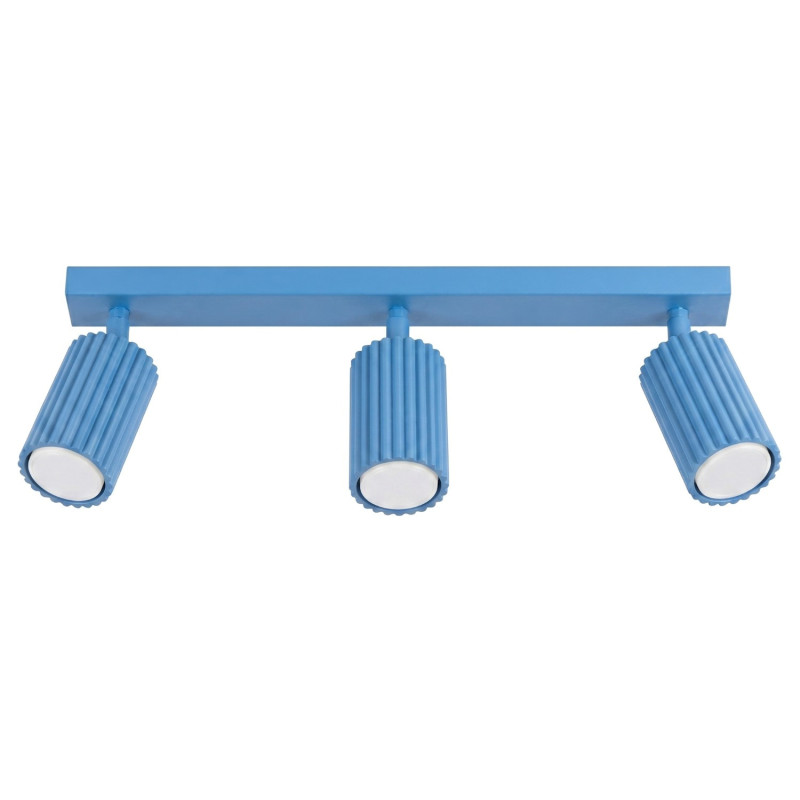 Plafonnier KARBON 3L Bleu Ciel Sollux | 3 Spots GU10
