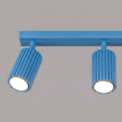 Plafonnier KARBON 3L Bleu Ciel Sollux | 3 Spots GU10