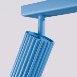 Plafonnier KARBON 3L Bleu Ciel Sollux | 3 Spots GU10