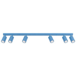 Plafonnier KARBON 6L Bleu Ciel Sollux | 6 Spots GU10