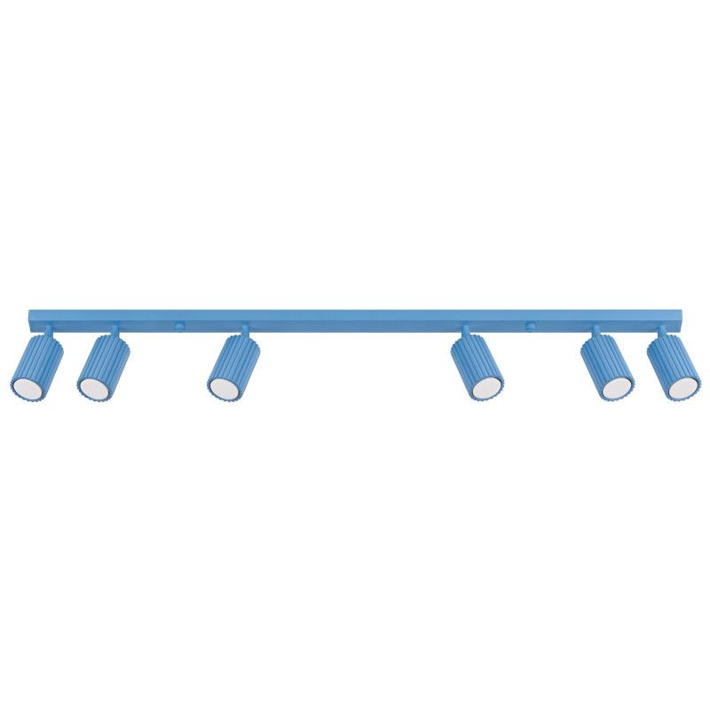 Plafonnier KARBON 6L Bleu Ciel Sollux | 6 Spots GU10