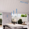 Plafonnier KARBON 6L Bleu Ciel Sollux | 6 Spots GU10