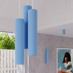 Plafonnier KARBON 6L Bleu Ciel Sollux | 6 Spots GU10