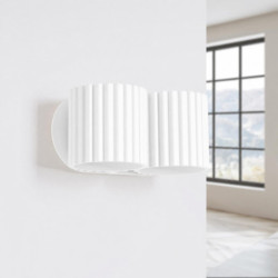 Applique AURA 2 blanche G9