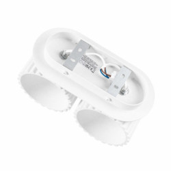 Applique AURA 2 blanche G9