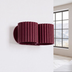 Applique AURA 2 Bordeaux G9 | Sollux