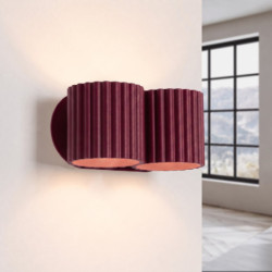 Applique AURA 2 Bordeaux G9 | Sollux