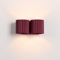 Applique AURA 2 Bordeaux G9 | Sollux