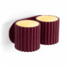 Applique AURA 2 Bordeaux G9 | Sollux
