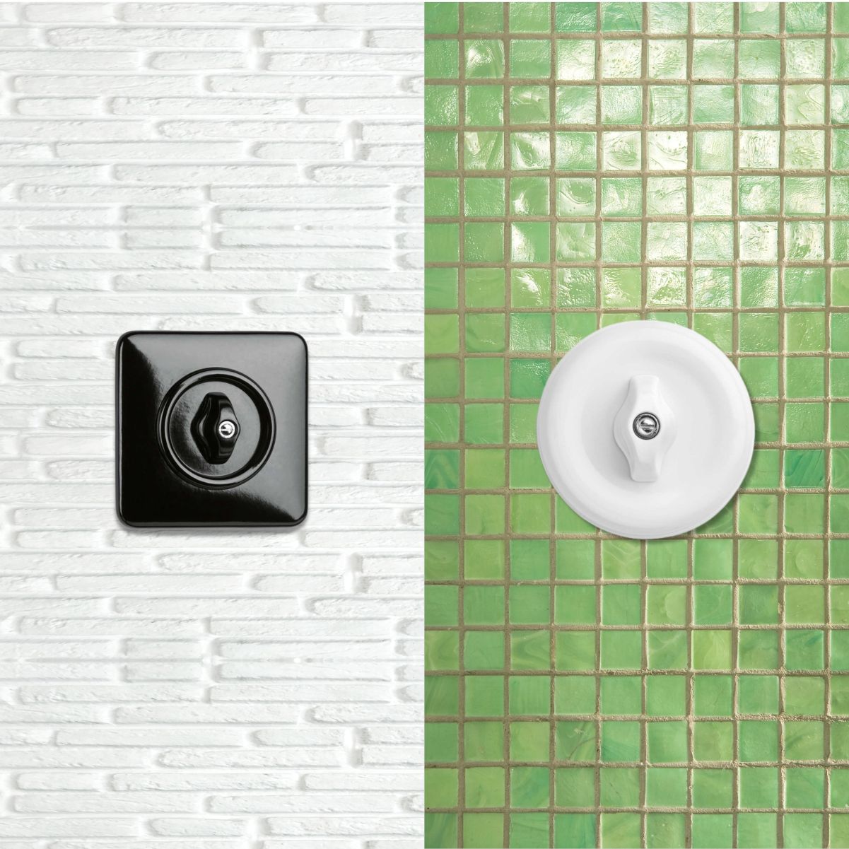 double interrupteur simple rotatif Bakelite THPG disponible sur le Comptoir Elec
